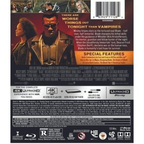 Blade 4K UHD Blu-ray  NEW - Picture 2 of 2